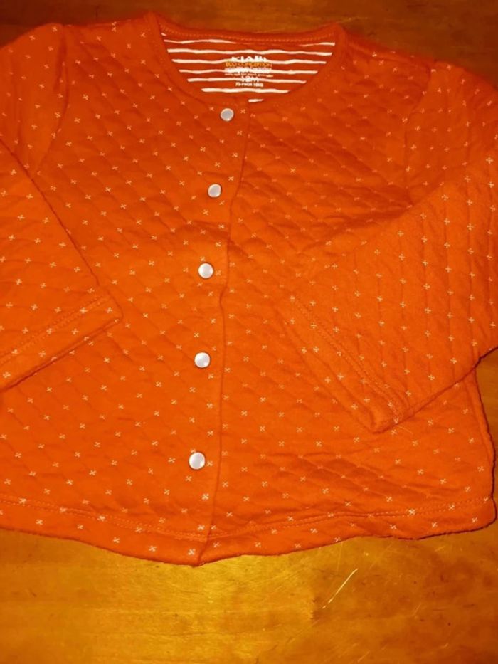 Gilet rouge 12 mois kiabi