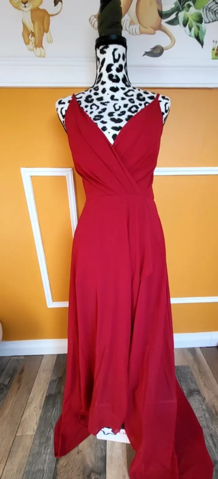 Robe de soiree rouge Eva & Lola - photo numéro 3