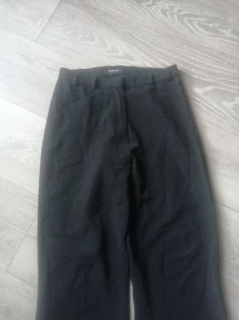 🌸Pantalon noir avec laine  droit cropTaille haute Taille 38 "Friponne" 🌸