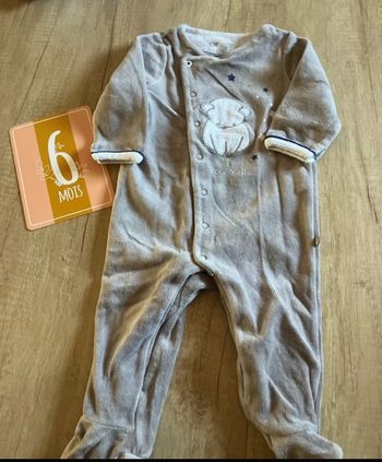 Pyjama velour 6 mois