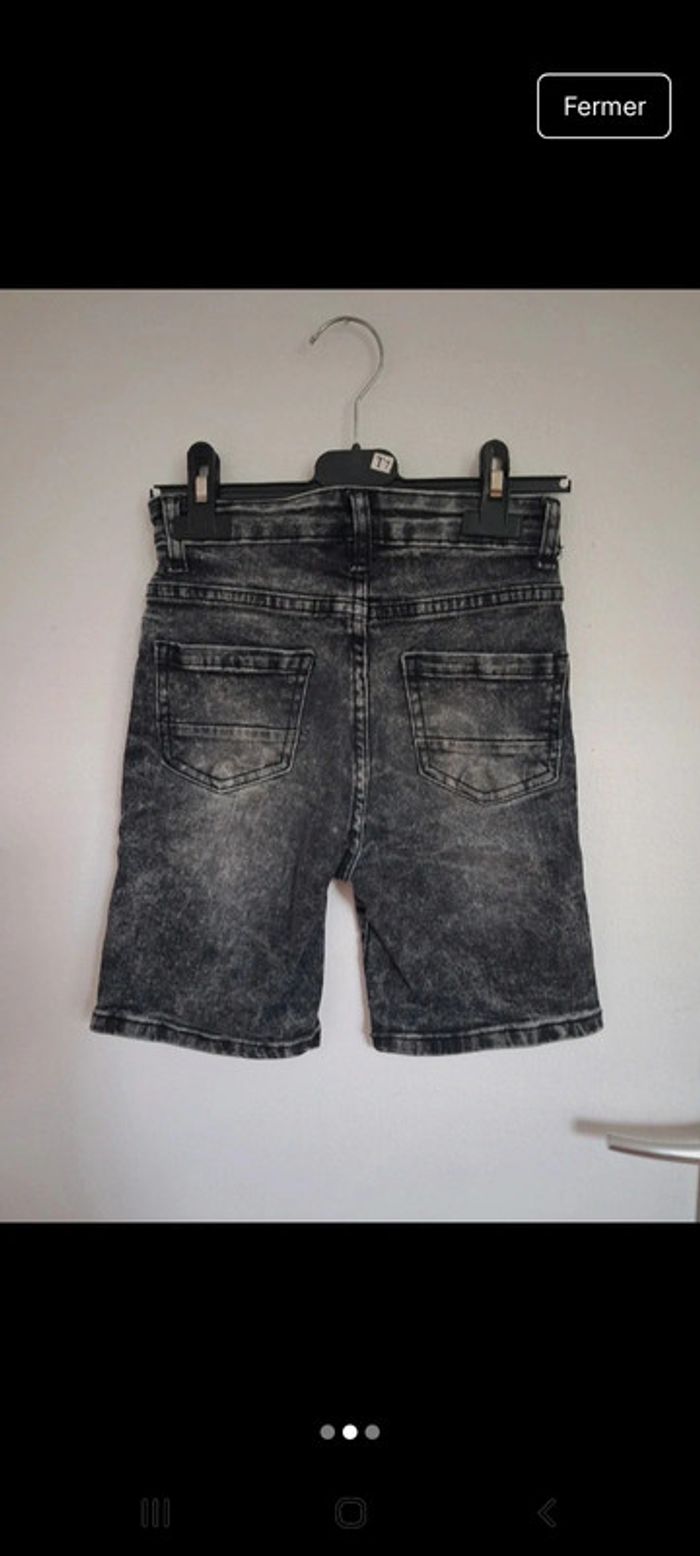 Short en jean garçon 9 ans denim - photo numéro 2