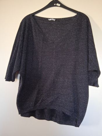 Pull fin  noir pailleté " t- 3"