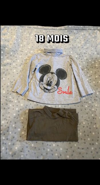 Lot de 2 cols roulés 18 mois Disney Mickey