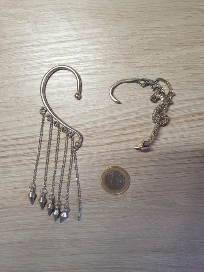 Magnifique lot b o tour d oreille dragon pics vintage