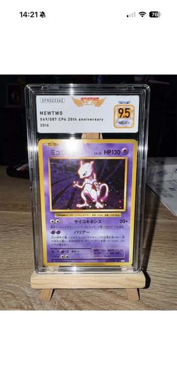 Mewtwo holo CP6 grade 9.5