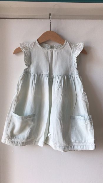 Robe manches courtes vert clair