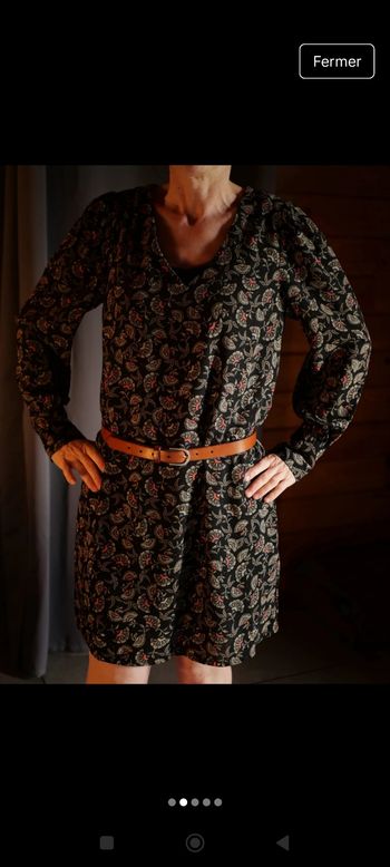Robe noire à motifs Cache Cache XS