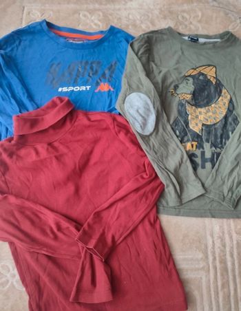 Lot manches longues garçon 8 ans