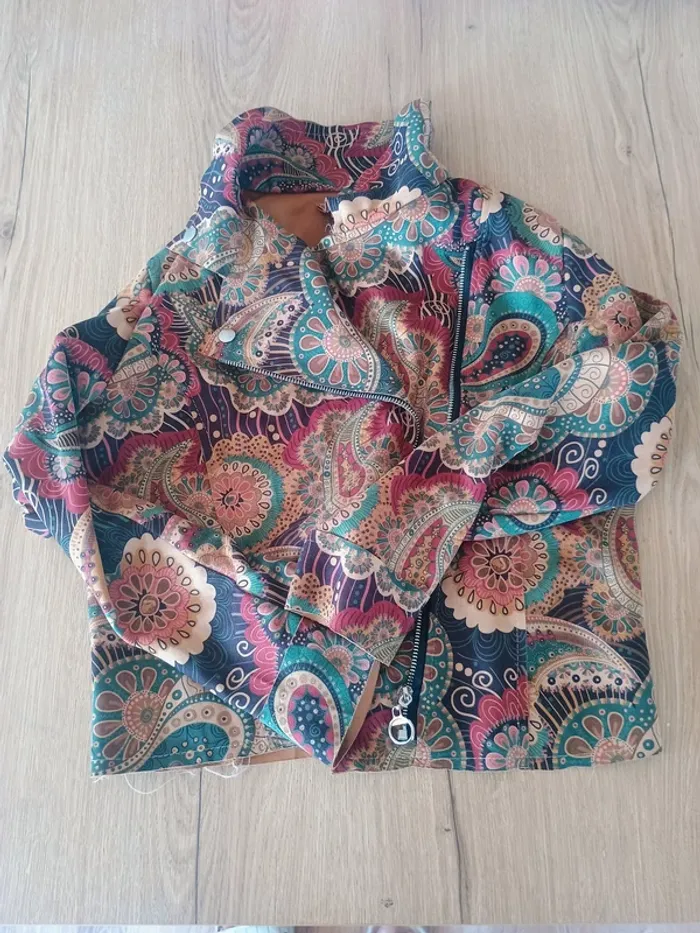 Veste Perfecto imprimé cachemire / paisley M/L - photo numéro 4