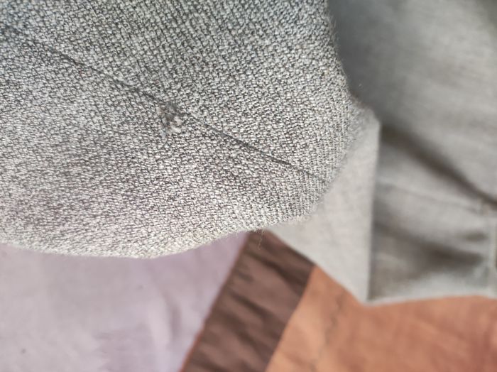 Jupe en laine vierge Bianca beige taille 36 - photo numéro 7