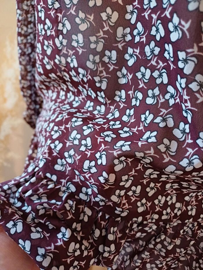 Blouse bordeaux chic Taifun taille L 40 - photo numéro 5