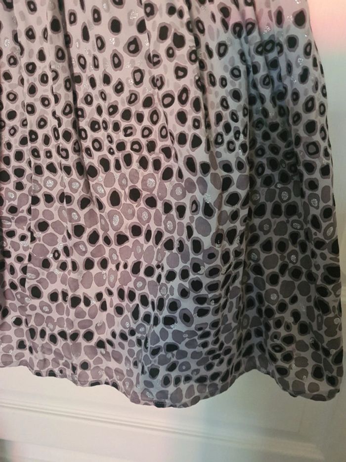 Robe imprimée gris et scintillante - photo numéro 4