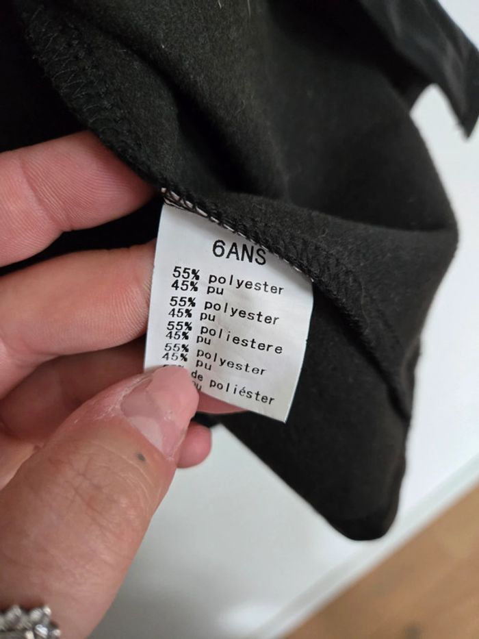 Robe simili cuir manche courte - photo numéro 4