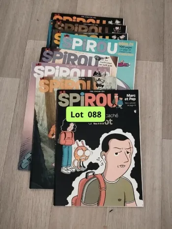 Lot de 10 BD magazines SPIROU année 2025 L088