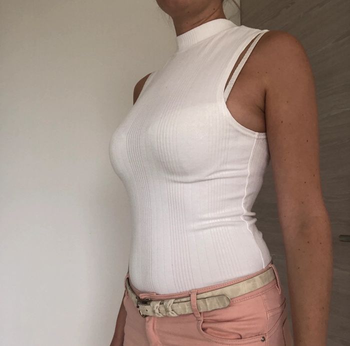 Haut sans manches blanc