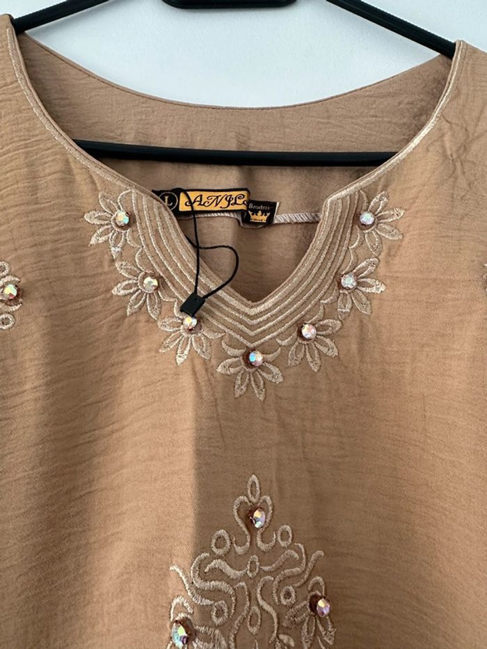 Robe maison orientale très beau tissu - photo numéro 4