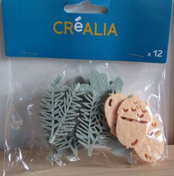 Feuilles d'automne en feutrine