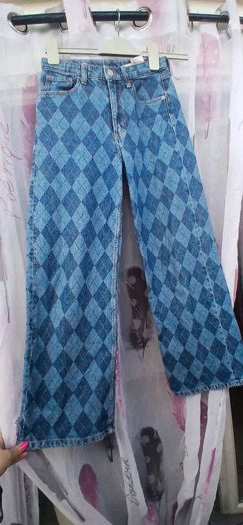 Jeans large fille