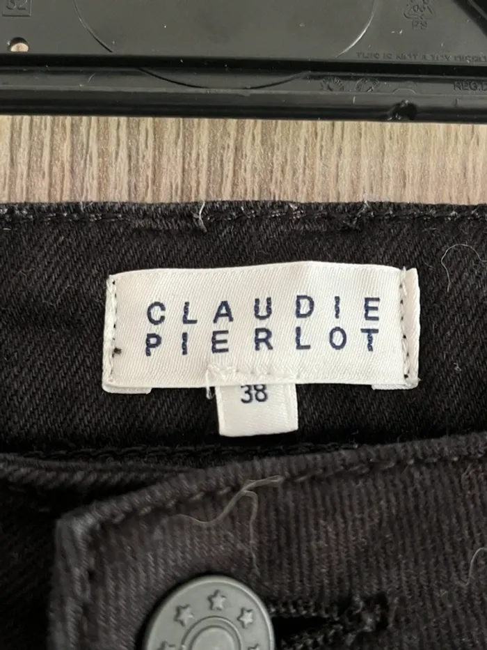 🌟 jean claudie pierlot noir – étoiles argentées - T38 🌟 - photo numéro 3