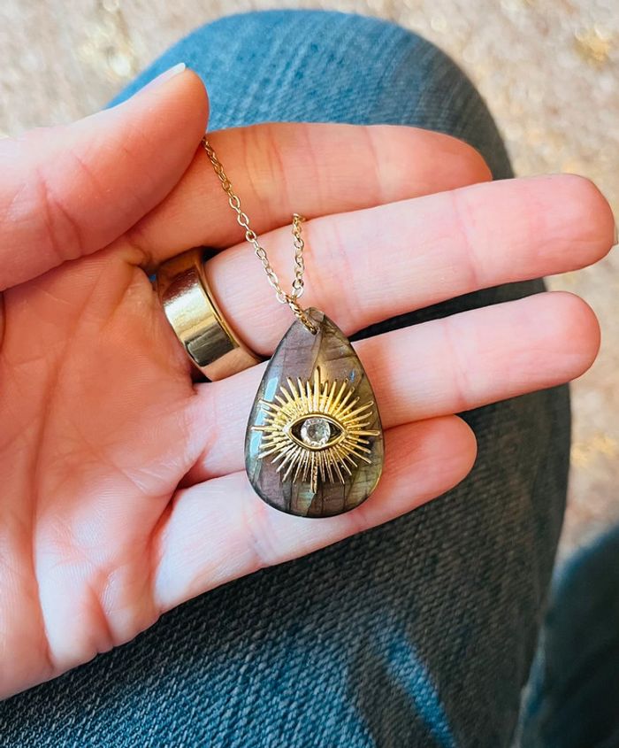 Sautoir talisman Labradorite protectrice - photo numéro 7