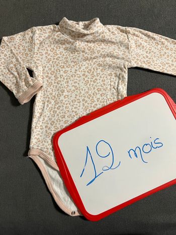 Body manches longues 12 mois