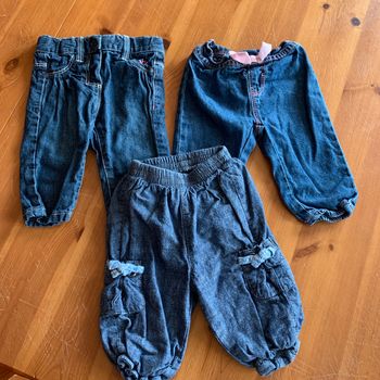 Lot de 3 jeans bébé fille