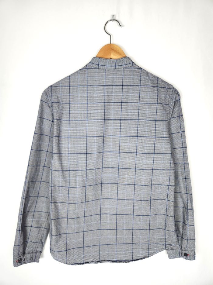 Chemise Ines de la Fressange x Uniqlo Carreaux Gris & Bleu - Taille S - photo numéro 4