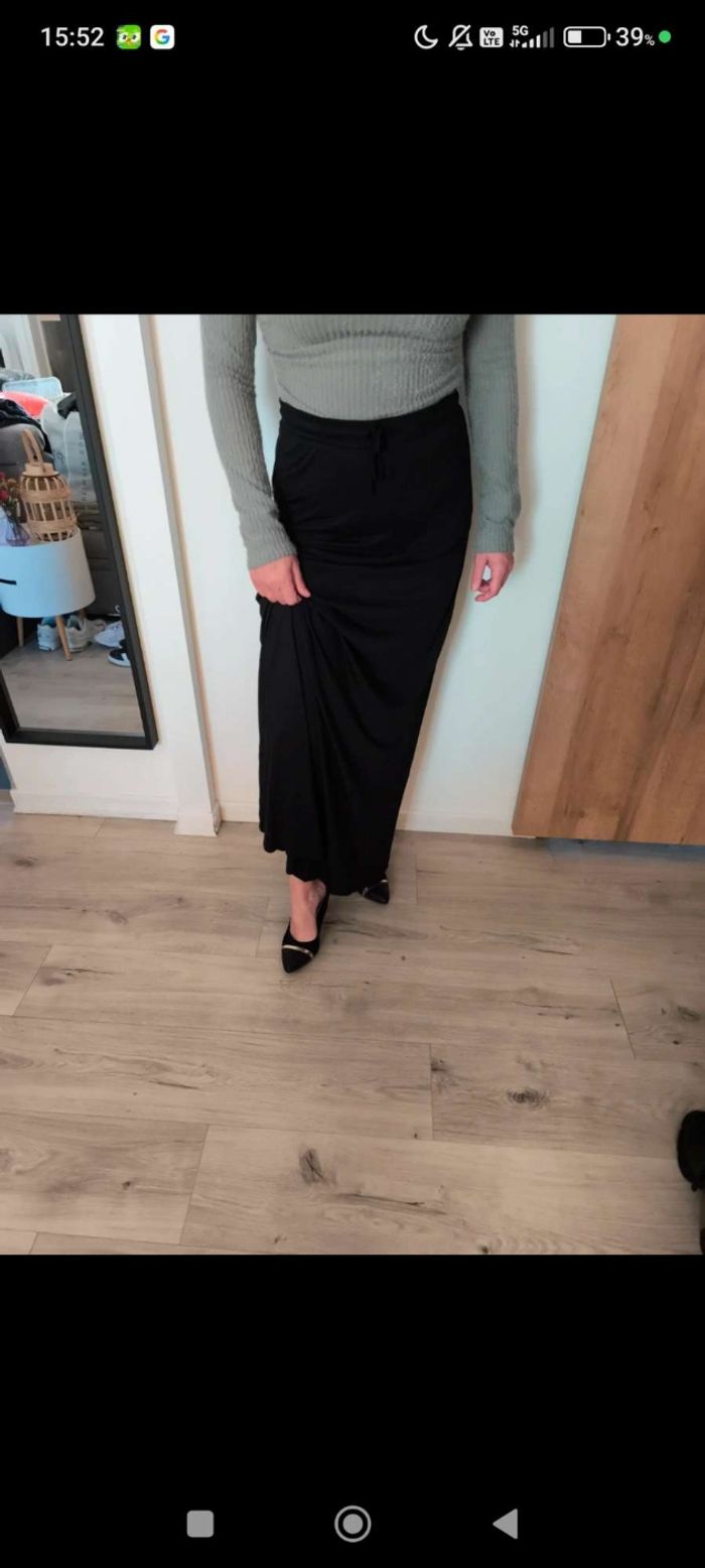 🖤 Jupe longue noire Kiabi – Taille L (40) - photo numéro 2