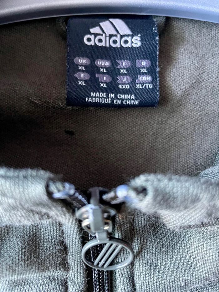Pull gilet Adidas vintage oversize - photo numéro 6