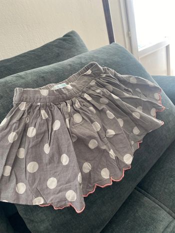 Jupe à pois gris 23 mois