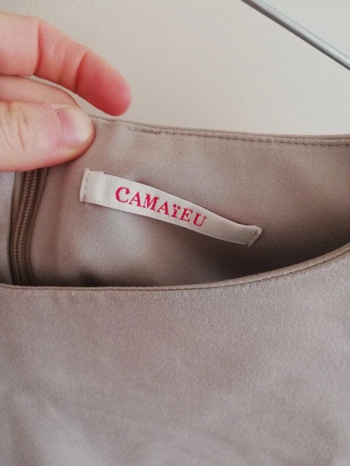 Robe beige camaieu taille 38 40 - photo numéro 3