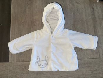 Gilet épais velours bébé