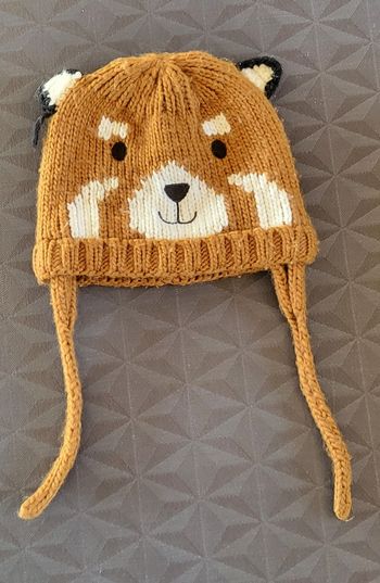 Bonnet doublé polaire ours 6 mois