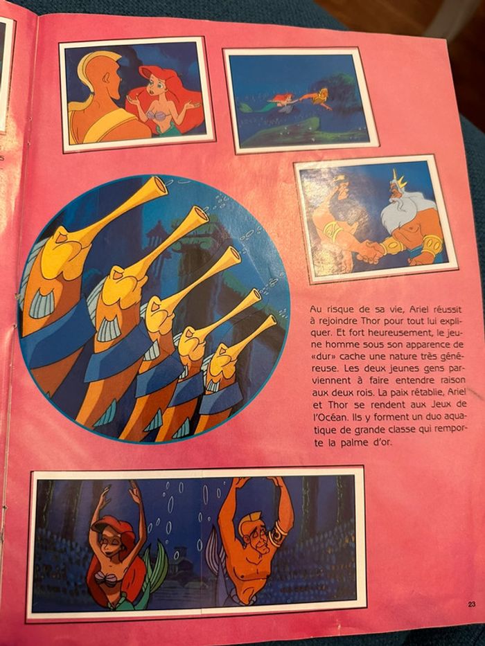 Album livre Panini complet stickers autocollants Disney La petite sirène le dessin animé TV - photo numéro 9