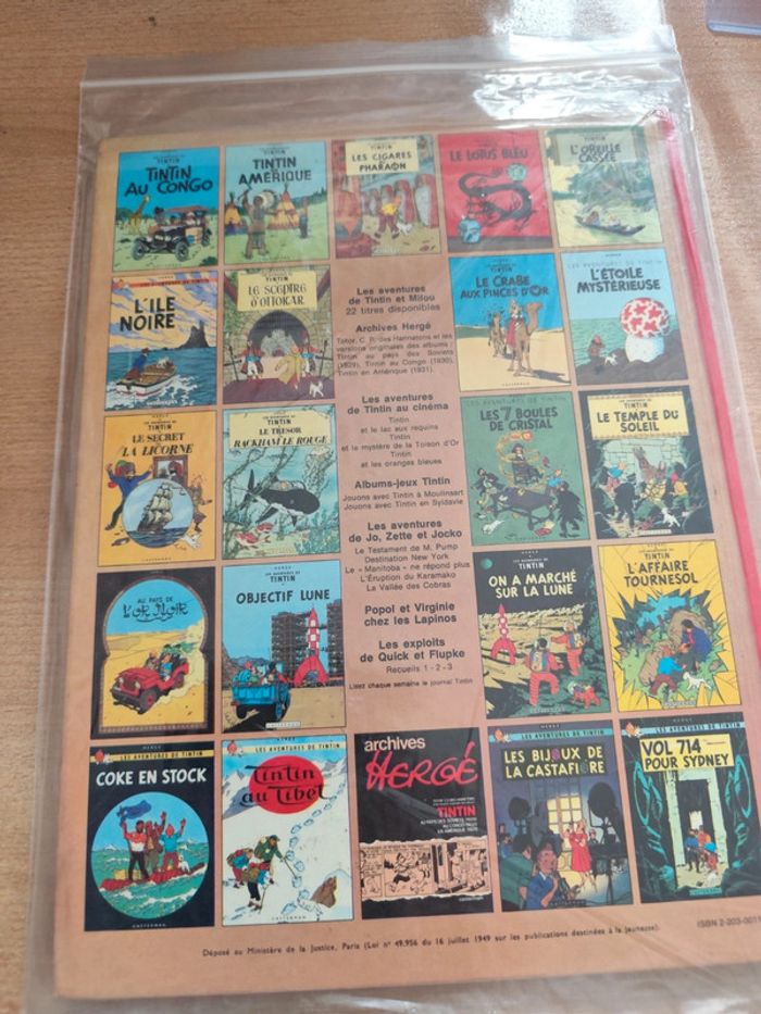 Bd tintin coke en stock c1 - photo numéro 2