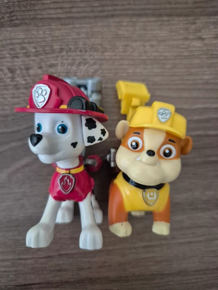 Lot de 2 figurines Pat Patrouille avec sacs articulés