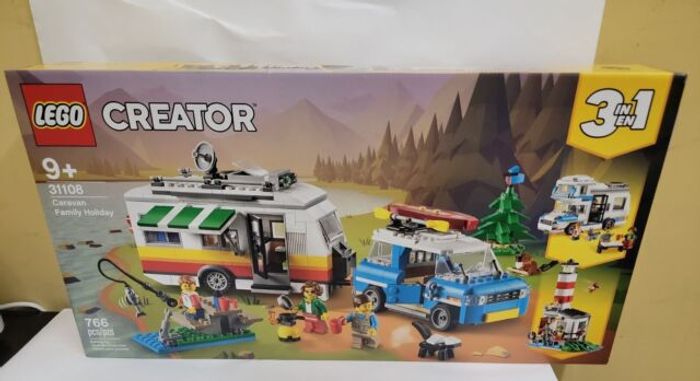 LEGO 31108 LES VACANCES EN CARAVANE EN FAMILLE CREATOR 3 EN 1 NEUF