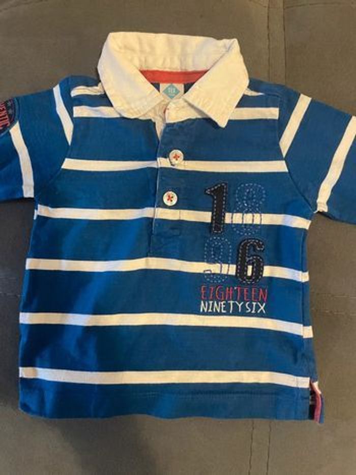 Polo bleu & blanc - photo numéro 3