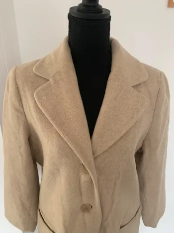 Manteau beige en laine Somewhere taille 38