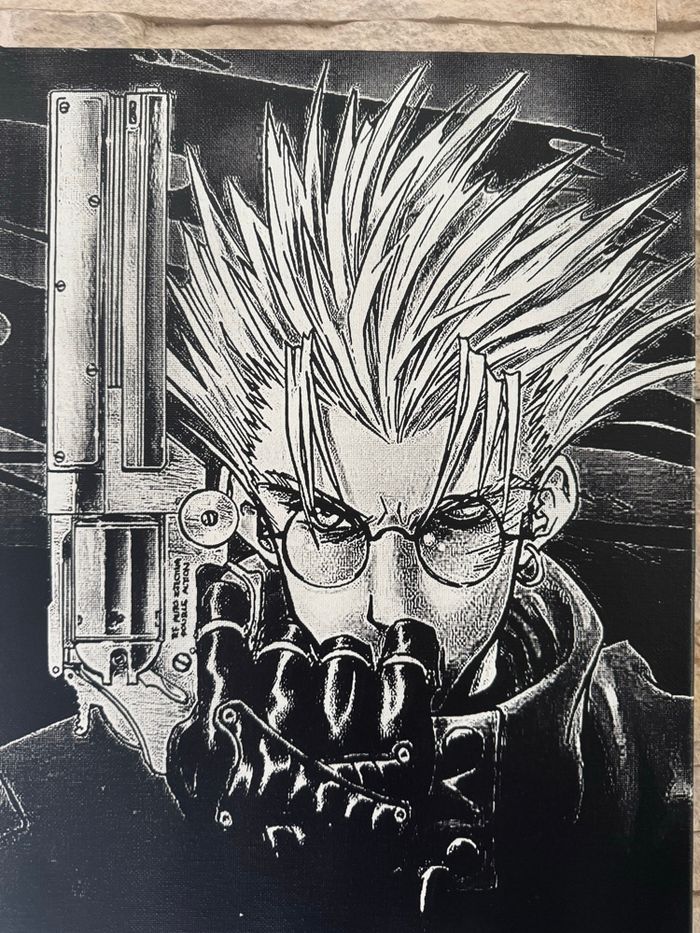 Tableau Trigun manga Vash le stampede toile 30x40 cm - photo numéro 3