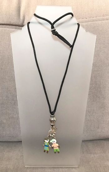 Collier long perte fille et petit garçon Wish