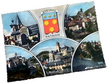Carte postale Estaing (Aveyron) Multivues
