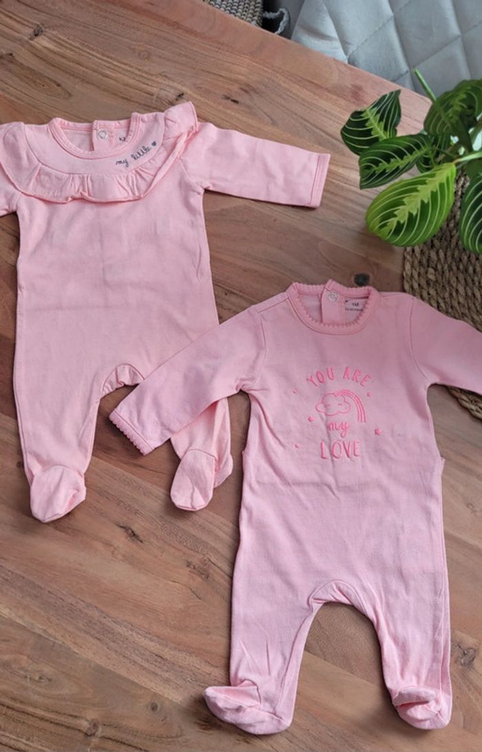 Lot de 2 pyjama Kiabi 1 mois