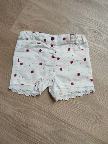 Short fille 12 mois neuf