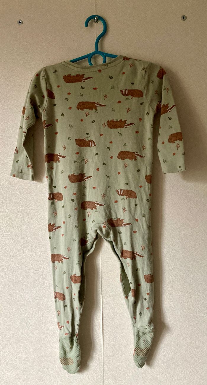 lot 2 pyjamas grenouillère motif nature 18/24 mois - photo numéro 7