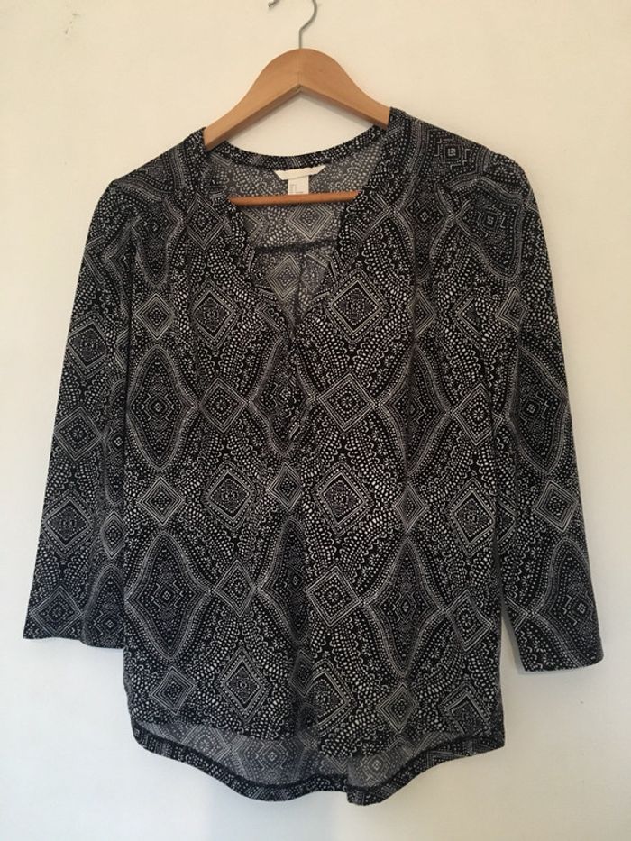 Très belle blouse col bateau manches trois quart H&M 💚 - photo numéro 1