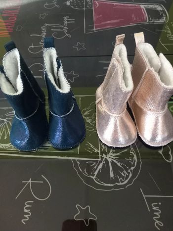 Lot 2 paires de bottes bébé