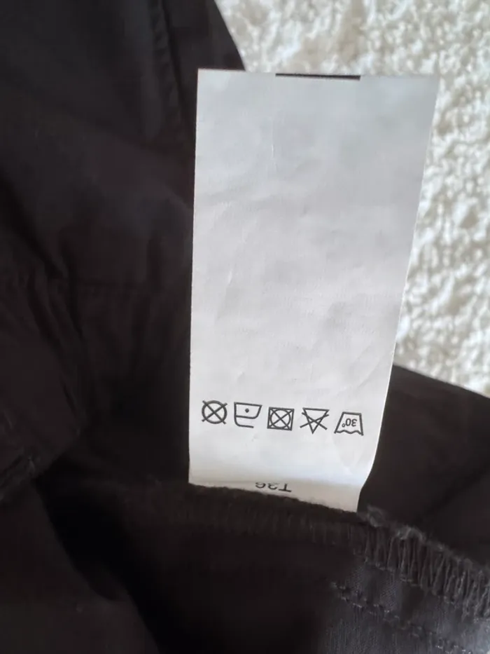 Pantalon Parachute BZB - Noir - Coupe Large - Taille 36 / S - Neuf - Valeur 20€ - photo numéro 7