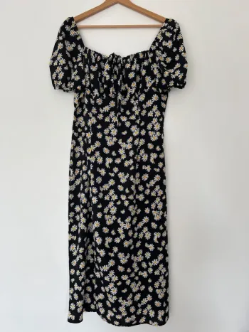 Robe longue fleurie pâquerettes femme Shein