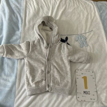 Veste chaude grise  Orchestra 1 mois en très bon état